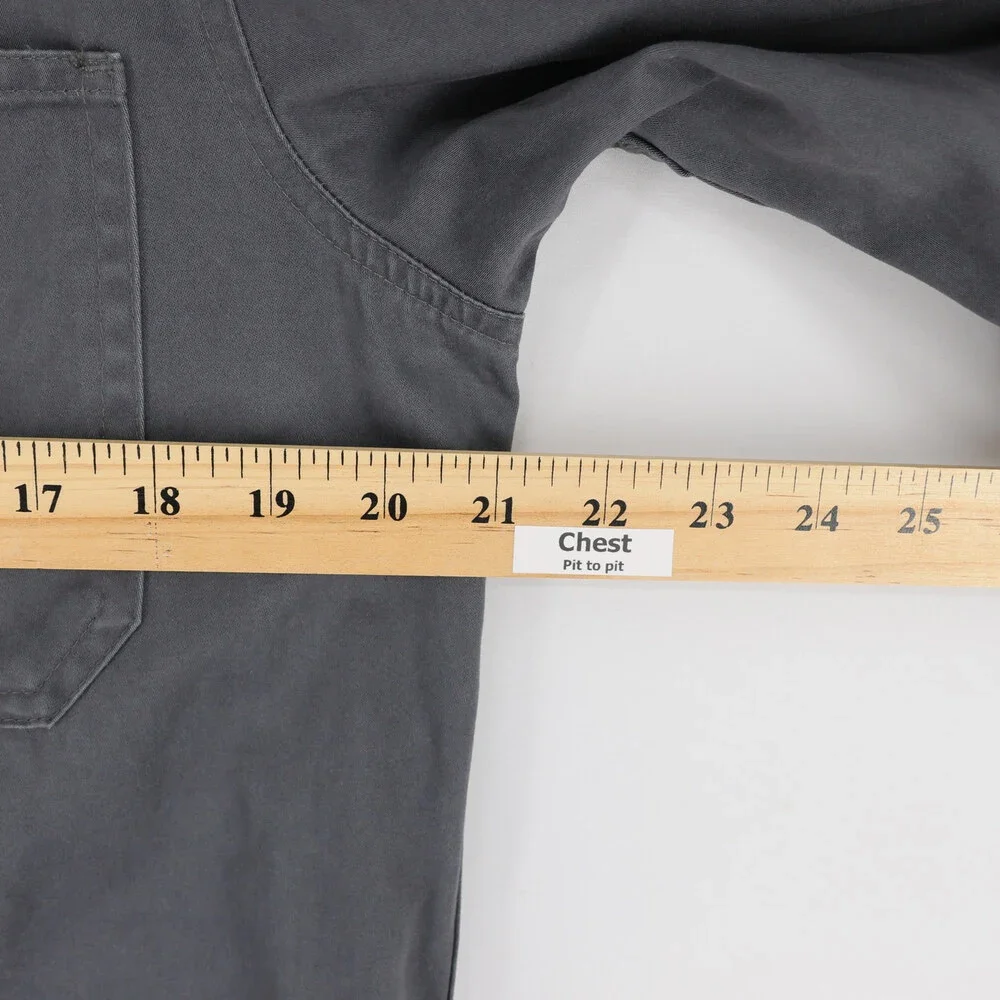Taylor Stitch Ojai Jacket Mens 38 Small Gray Chore Coat Cotton Button Up Utility
